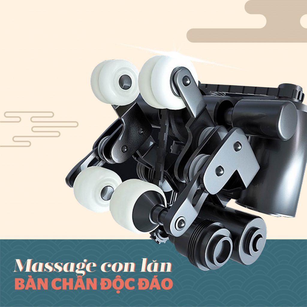 Liệu pháp massage con lăn bàn chân độc đáo